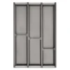 SOTECH Cuisio Besteckeinsatz Höhe 55 mm Transluzent Graphitgrau Für Blum Legrabox 473 mm mit Korpusbreite 400 mm