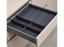 SOTECH Cuisio Gewürzeinsatz 600 mm Höhe 55 mm Transluzent Anthrazit Für Blum Legrabox 473 mm