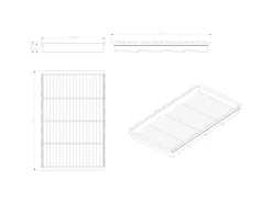 SOTECH Cuisio Gewürzeinsatz 600 mm Höhe 55 mm Transluzent Graphitgrau