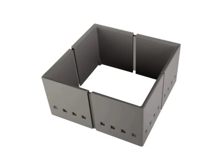 SOTECH 3er Set Organisationsrahmen CuisioFlex 129 mm Höhe Stufenlos Verstellbar von 236 - 386 mm inkl. Anti-Rutsch-Füße