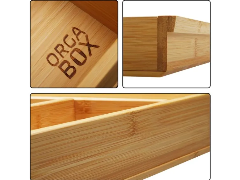 SOTECH ORGA-BOX 3 Bambus Besteckeinsatz Für 60er Schublade 473x497x56 mm mit 6 Fächer Für Nobilia Küchen Ab August 2012