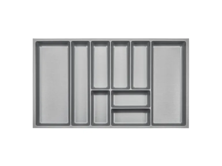 SOTECH ORGA-BOX-3 Besteckeinsätze Tiefe 473 mm Höhe 50,5 mm Silbergrau Schubladeneinsätze Breite 791 mm