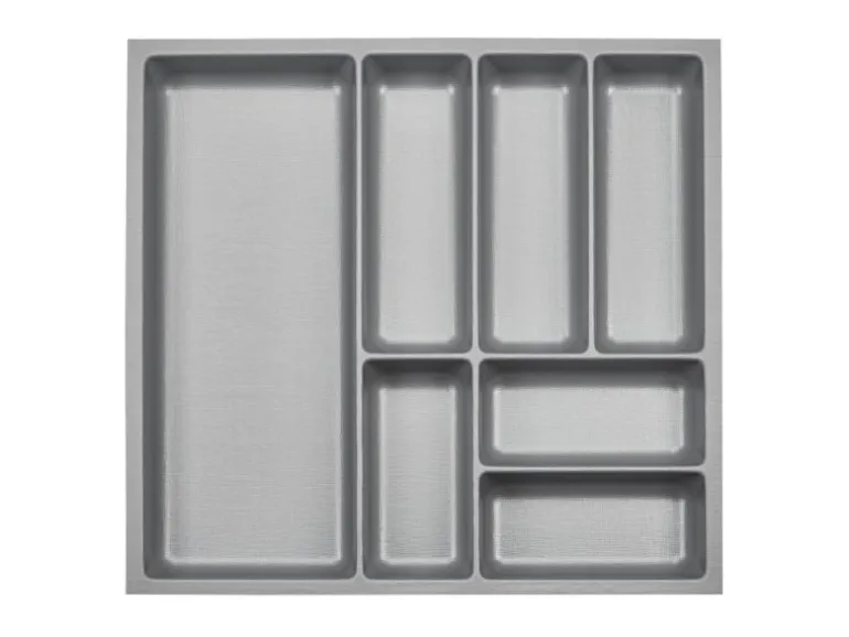 SOTECH ORGA-BOX-3 Besteckeinsätze Tiefe 473 mm Höhe 50,5 mm Silbergrau Schubladeneinsätze Breite 491 mm
