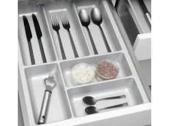 SOTECH ORGA-BOX-3 Besteckeinsätze Tiefe 473 mm Höhe 50,5 mm Silbergrau Schubladeneinsätze Breite 341 mm