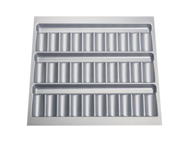 SOTECH ORGA-BOX Gewürzgläsereinsatz 488 x 473 x 28 mm Silbergrau Gewürzdoseneinsatz Für 60er Korpusbreite