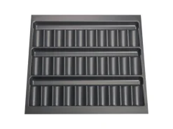 SOTECH ORGA-BOX Gewürzgläsereinsatz 526 x 474 x 28 mm Schiefergrau Gewürzdoseneinsatz Für 60er Korpusbreite