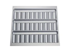 SOTECH ORGA-BOX Gewürzgläsereinsatz 513 x 473 x 28 mm Silbergrau Gewürzdoseneinsatz Für 60er Korpusbreite