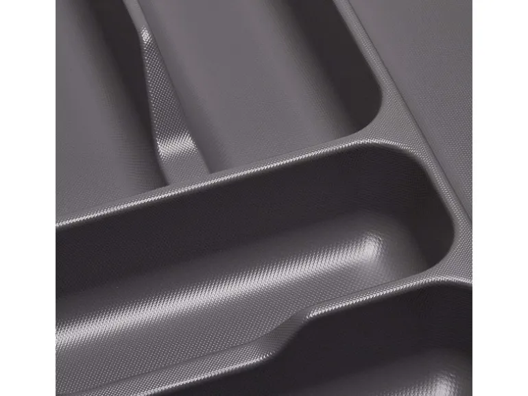 SOTECH Orga-Box I Besteckeinsatz Höhe 55 mm Oriongrau 1000 mm Antirutschbeschichtung Für Blum Tandembox und ModernBox