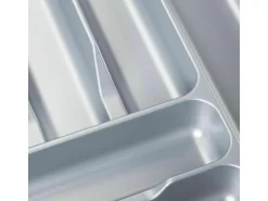SOTECH Orga-Box I Besteckeinsatz Silbergrau 800 mm Höhe 55 mm Für Blum Tandembox und ModernBox