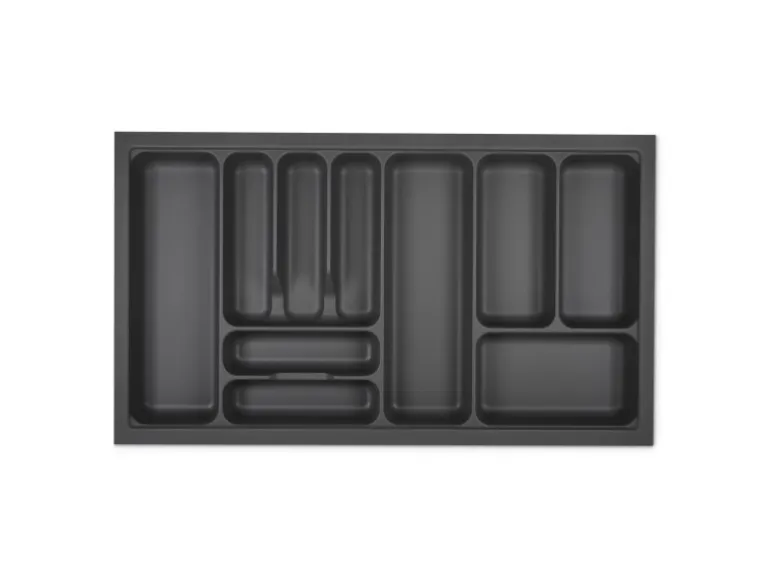 SOTECH Orga-Box I Besteckeinsatz Höhe 55 mm Oriongrau 900 mm Antirutschbeschichtung Für Blum Tandembox und ModernBox