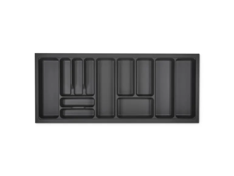 SOTECH Orga-Box I Besteckeinsatz Höhe 55 mm Oriongrau 1200 mm Antirutschbeschichtung Für Blum Tandembox und ModernBox