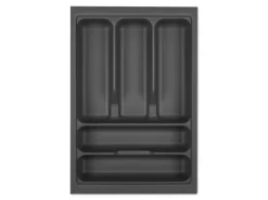 SOTECH Orga-Box I Besteckeinsatz Höhe 55 mm Oriongrau 400 mm Antirutschbeschichtung Für Blum Tandembox und ModernBox