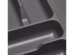 SOTECH Orga-Box I Besteckeinsatz Höhe 55 mm Oriongrau 400 mm Antirutschbeschichtung Für Blum Tandembox und ModernBox