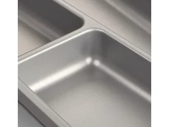 SOTECH ORGA-BOX II Besteckeinsatz 800 mm Höhe 45 mm Silbergrau Für Nobilia Schubladen