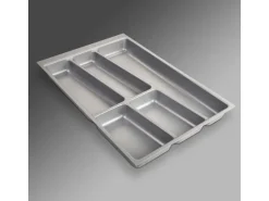 SOTECH ORGA-BOX II Besteckeinsatz 400 mm Höhe 45 mm Silbergrau Für Nobilia Schubladen