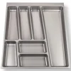 SOTECH ORGA-BOX II Besteckeinsatz 500 mm Höhe 45 mm Silbergrau Für Nobilia Schubladen