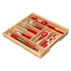 SOTECH ORGA-BOX III Buche Besteckeinsatz Ausziehbar 40-60 cm Höhe 56 mm Für Nobilia Ab 2013 Pronorm und Brigitte Küchen