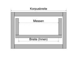 SOTECH Orga-Box VII Besteckeinsatz Schwarz 600 mm Höhe 50,5 mm mit Softtouch Oberfläche