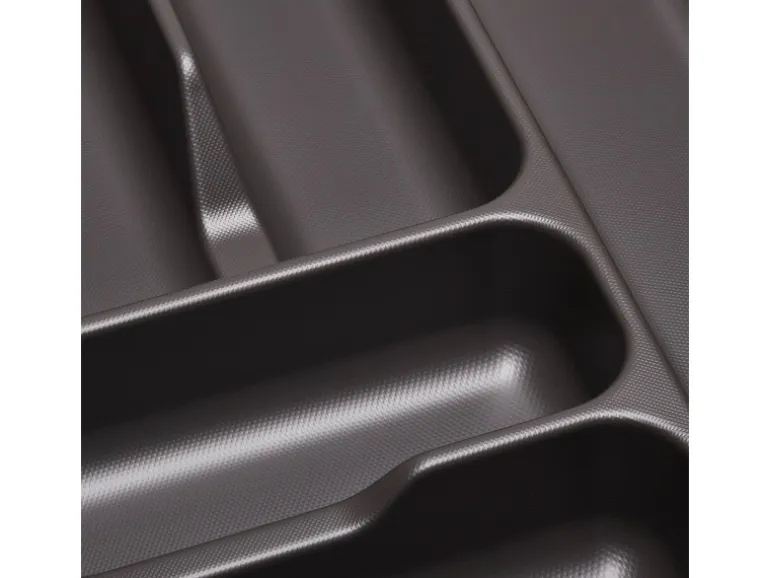 SOTECH Orga-Box VIII Besteckeinsatz 811 x 480 x 55 mm Lavagrau mit Perlstruktur Für 90er Schränke in Häcker Küchen