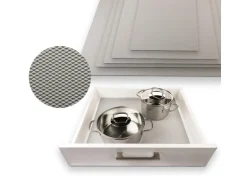 SOTECH Schubladenmatte Orga Grip Einlegematte 382 mm Silbergrau Für Blum Schublade