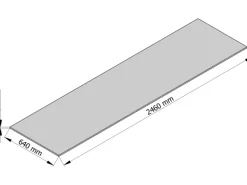 Sprela Rückwandplatte Fossil Arosa 13,4 mm x 246 cm x 64 cm FSC®