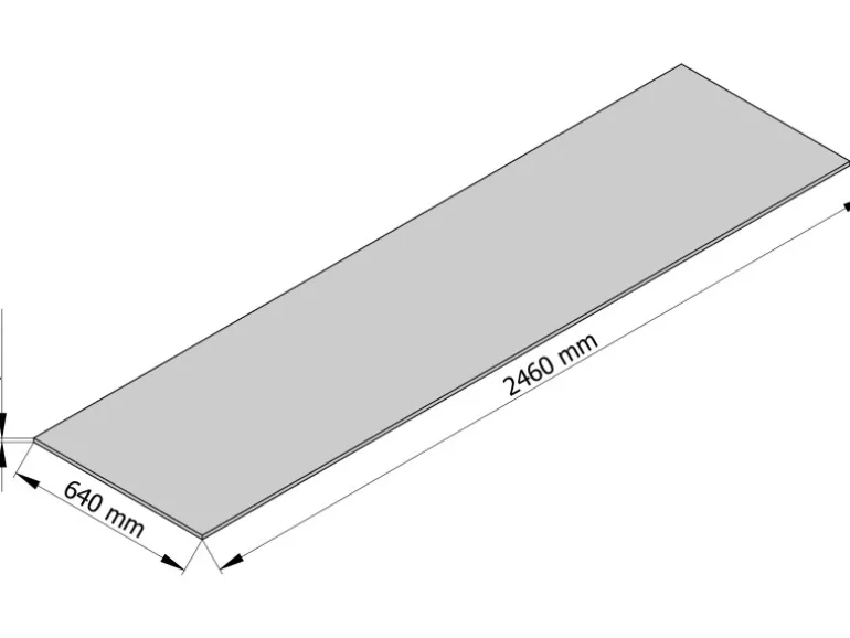 Sprela Rückwandplatte Fossil Arosa 13,4 mm x 246 cm x 64 cm FSC®