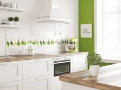 Spritzschutz-Rückwand WandArt easy 120 x 58,5 cm Herbs Line (D3106P BRIL) FSC®