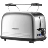 Steinborg SB-2071 2 Scheiben Edelstahl Toaster mit Brötchenaufsatz 850 Watt