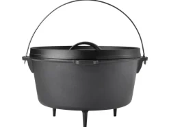 Taino Dutch Oven Gusseisen 8L Set Deckelheber Ständer Zubehör Cast Iron
