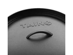 Taino Dutch Oven Gusseisen 8L Set Deckelheber Ständer Zubehör Cast Iron