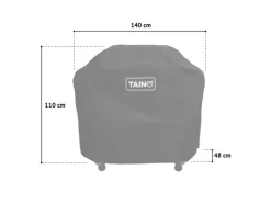 Taino Platinum Yamara 4+2 Gasgrill Set mit Haube Edelstahl 4 Brenner Sear-Burner Backburner