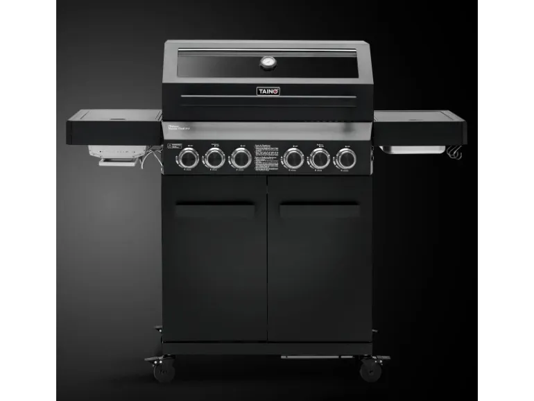 Taino Platinum Yamara Dark 4+2 Gasgrill Stahl 4 Brenner Sear-Burner Backburner