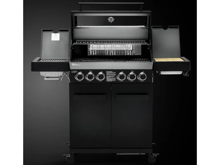 Taino Platinum Yamara Dark 4+2 Gasgrill Stahl 4 Brenner Sear-Burner Backburner