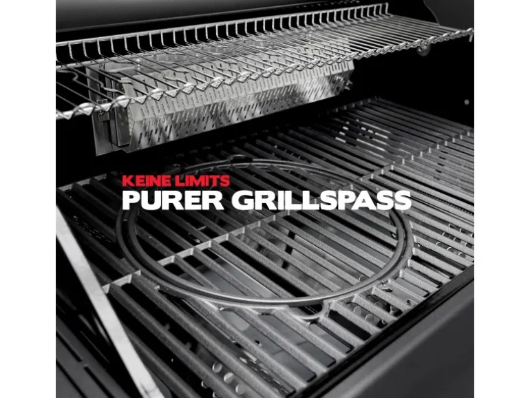Taino Platinum Yamara Dark 4+2 Gasgrill Stahl 4 Brenner Sear-Burner Backburner