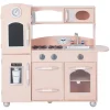 Teamson Kids Kinderküche Spielküche mit Zubehör für Kinder Rosa