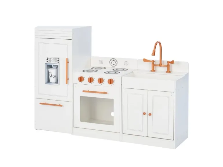 Teamson Kids Little Chef Paris Modulare Spielküche Weiß Roségold