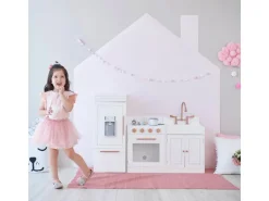 Teamson Kids Little Chef Paris Modulare Spielküche Weiß Roségold