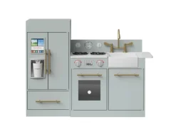Teamson Kids Little Chef Charlotte Modulare Spielküche Grau Gold