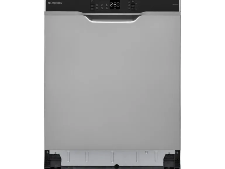 Telefunken Geschirrspüler Unterbau 60 cm Spülmaschine Silber 12 Maßgedecke 6 Programme AquaStop 45 dB GEU6012DI