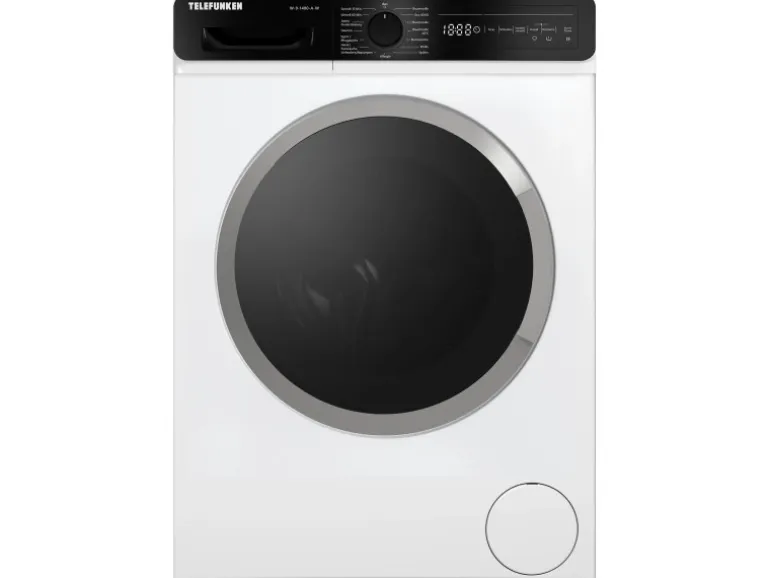 Telefunken Waschmaschine 9kg 1400 U/Min. Dampffunktion Inverter Motor AquaStop 15 Programme W-9-1400-A-W