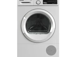 Telefunken Wärmepumpentrockner für 8 kg Wäsche Trockner Frontlader Wäschetrockner mit Knitterschutz Leise TWP8CW
