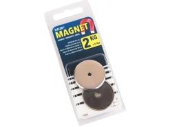 Tifler Rundmagnet Mit Chromblende Ø 31 mm Bis 2 kg 2 Stück