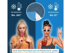 Tronitechnik Gefriertruhe Kühltruhe Borgar Pro Mit 2In1 Gefrier- Und Kühlfunktion | 110 Liter 169Kwh/Jahr | Led-Licht