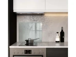 Tulup Schneidebrett Glas Schneidebrett Transparent 60x52 cm Rechteckiges Schneidebrett Transparente Schneidebrett