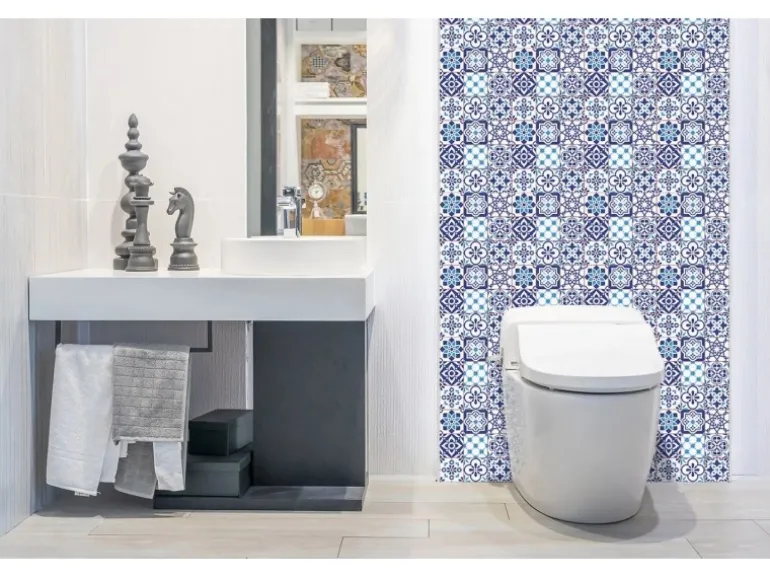 Tulup Wandpaneel Azulejo Muster Wandverkleidung Innen 100x50 cm Wandverkleidung Selbstklebend Wandverkleidung Modern