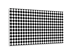 Tulup Wandpaneel Diagonales Schachbrettmuster Wandverkleidung Kunststoff 100x50 cm Vinyl Wandverkleidung Selbstklebend PVC Wandpaneel