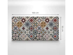 Tulup Wandpaneel Geometrische Kreise Wandpaneel Selbstklebend 100x50 cm Wandverkleidung Innen Vinyl Wandverkleidung Selbstklebend