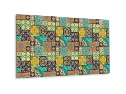 Tulup Wandpaneel Patchwork Wandverkleidung Modern 100x50 cm Wandverkleidung Paneel Wandpaneel Selbstklebend