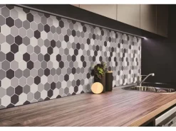 Tulup Wandpaneel Sechsecke Wandverkleidung Innen 100x50 cm Wandverkleidung Selbstklebend Wandverkleidung Kunststoff