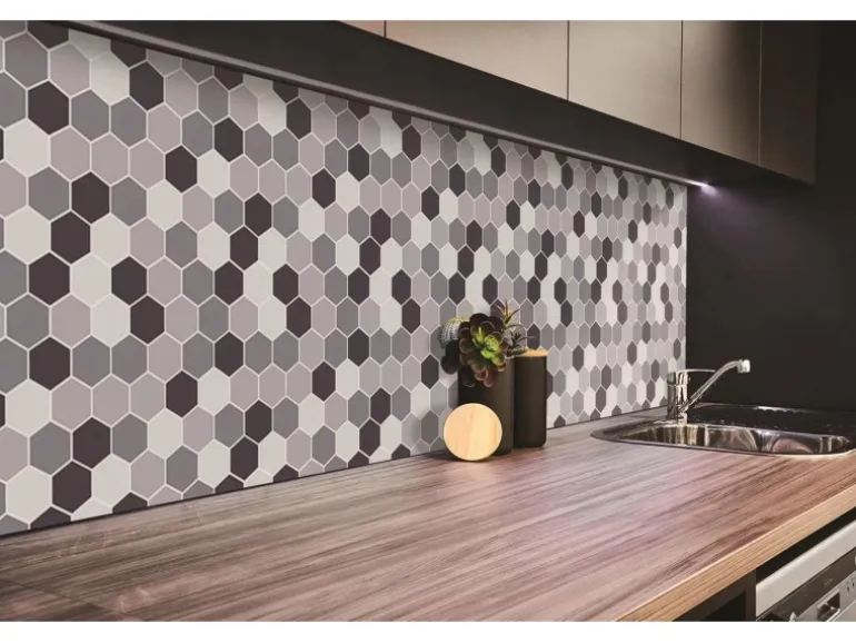 Tulup Wandpaneel Sechsecke Wandverkleidung Innen 100x50 cm Wandverkleidung Selbstklebend Wandverkleidung Kunststoff
